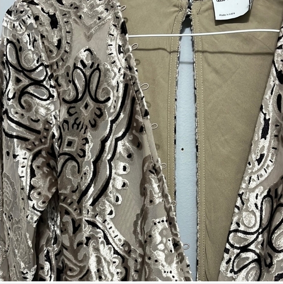 ASOS DESIGN bias cut drape mini dress wbutton detail in paisley velvet Sz 6 NWT - Picture 6 of 15